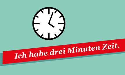 Zeit Einbringen 3 Minuten